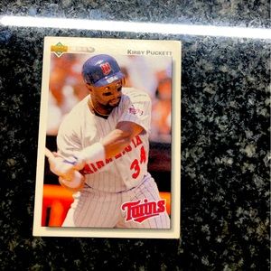 Kirby Puckett Upper Deck 1992 #254 baseball card!!
